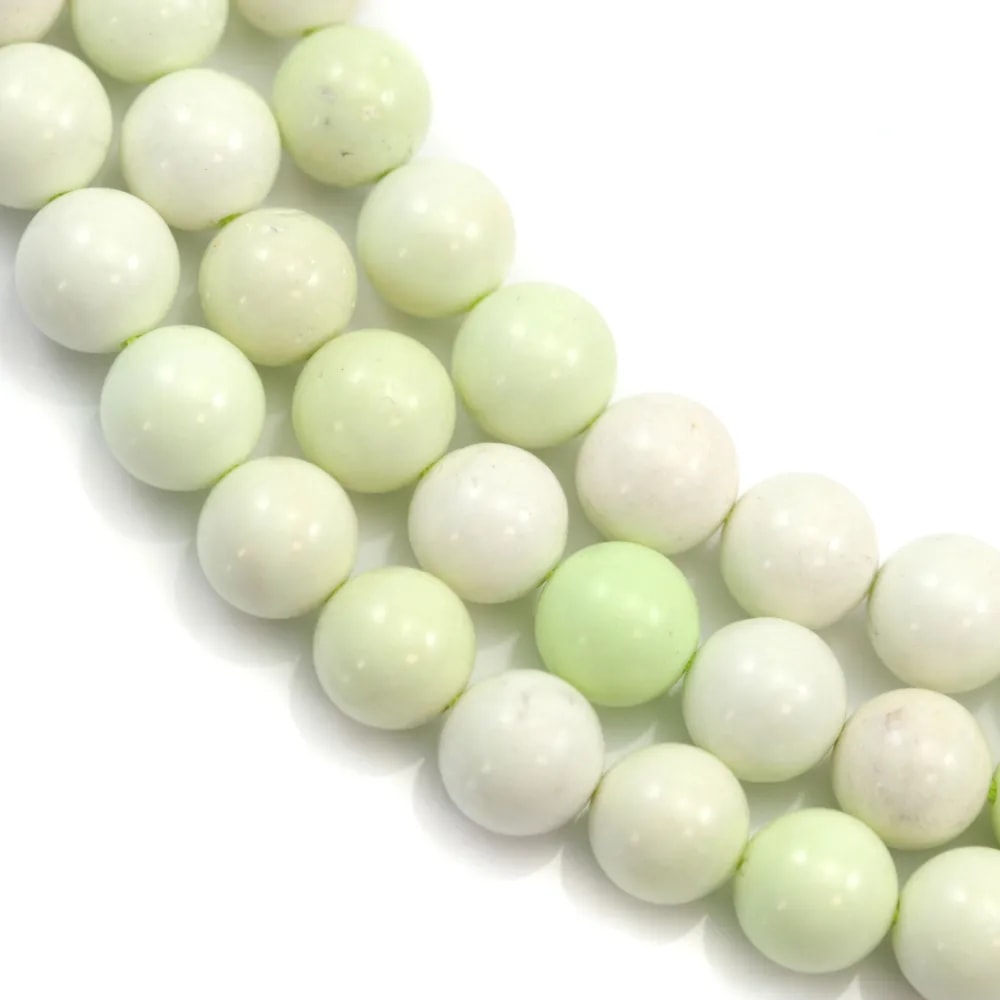 Lemon chrysoprase round 6mm x 40cm