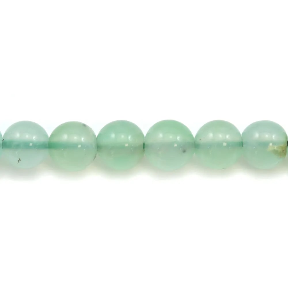 Chrysoprase ronde 6x7mm x 2pcs