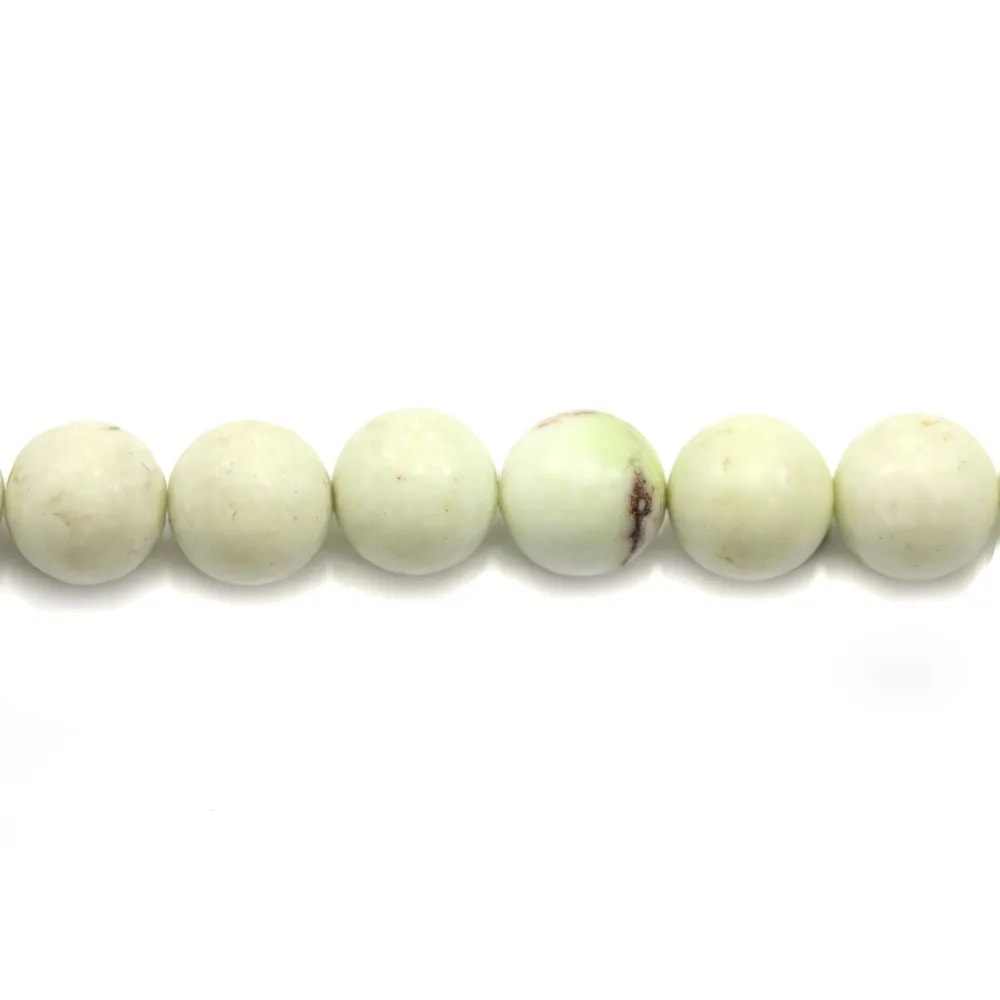 Lemon chrysoprase round 8mm x 40cm