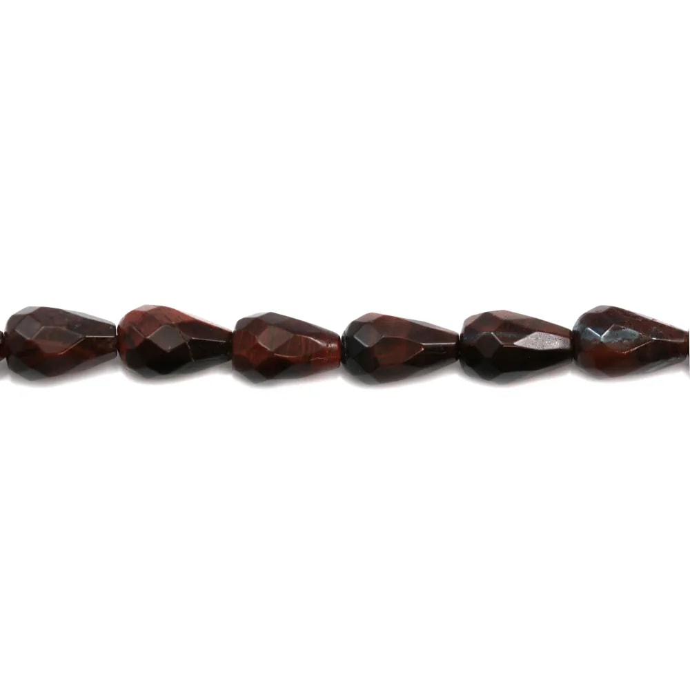 Oeil de taureau goutte facette 5x8mm x 40cm