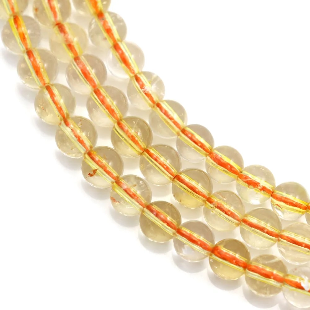 Citrine ronde 4mm x 40cm