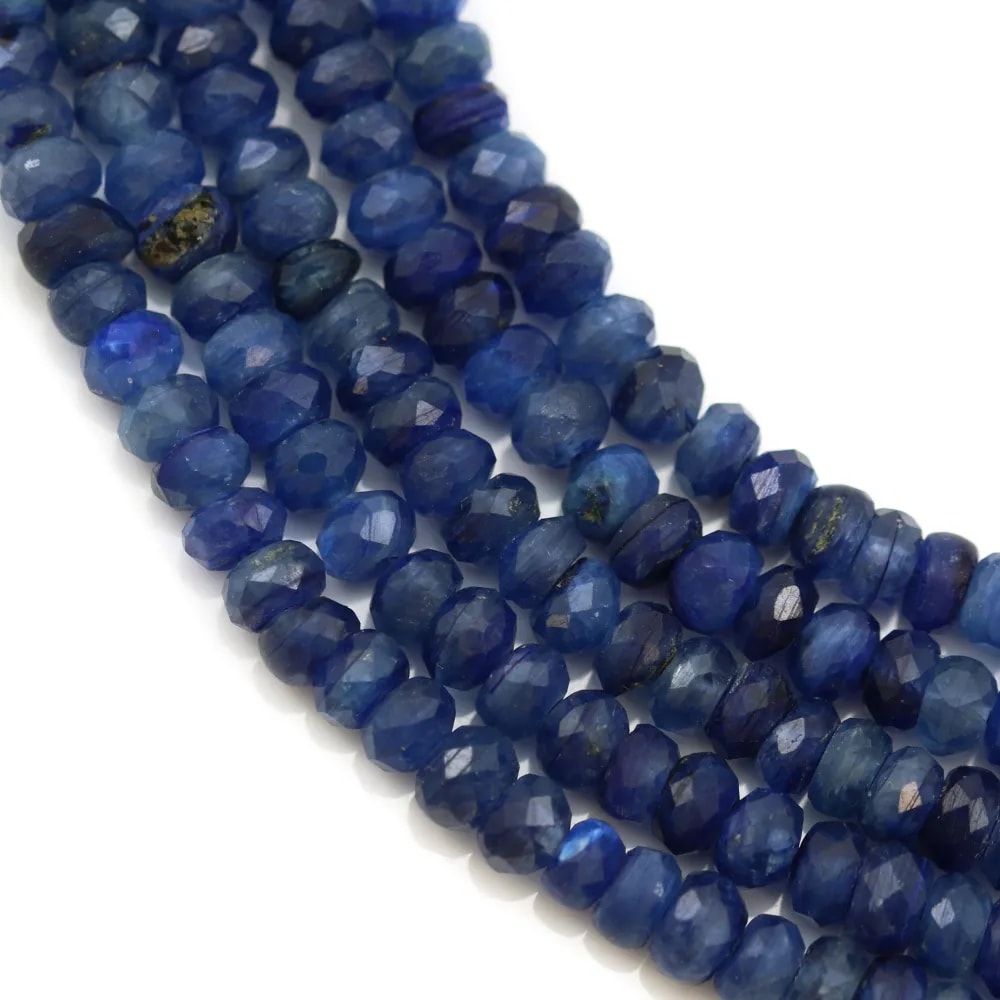 Cyanite rondelle facette 2x3mm x 40cm
