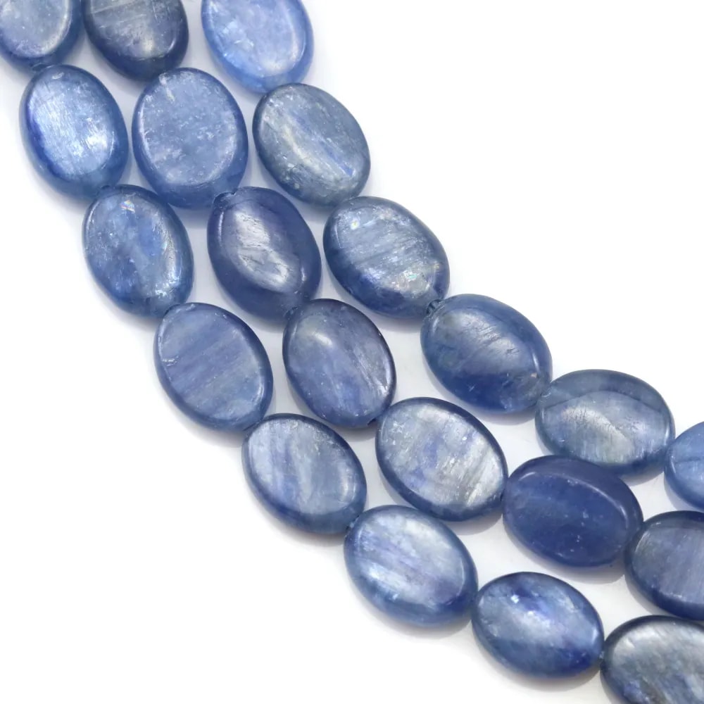 Cyanite ovale 6x8mm x 40cm