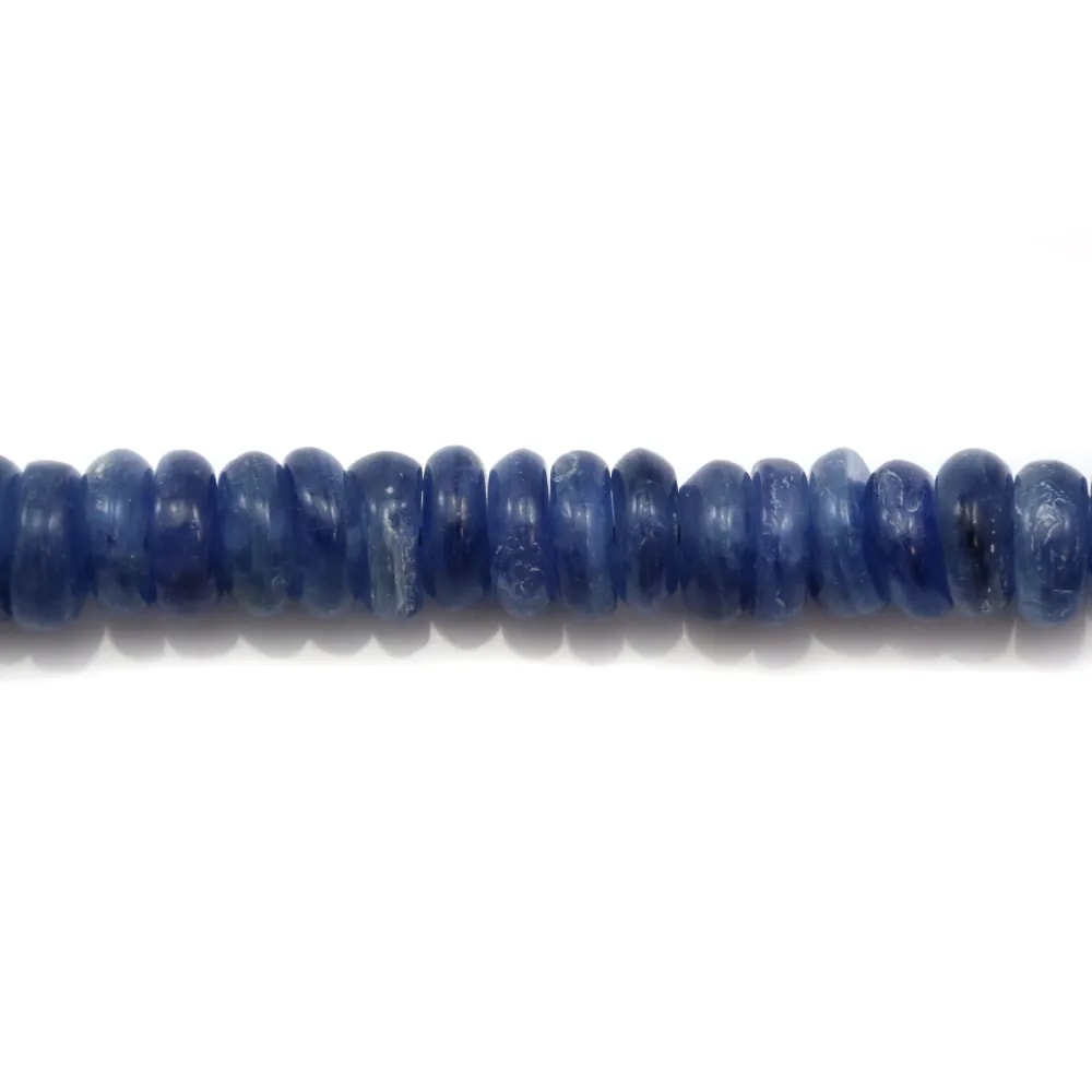 Cyanite rondelle 8mm x 10 pcs