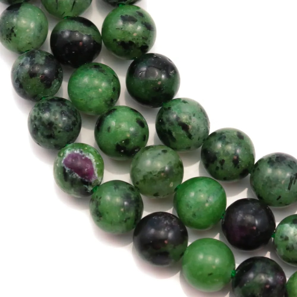 Ruby Zoisite Round 8mm x 40cm