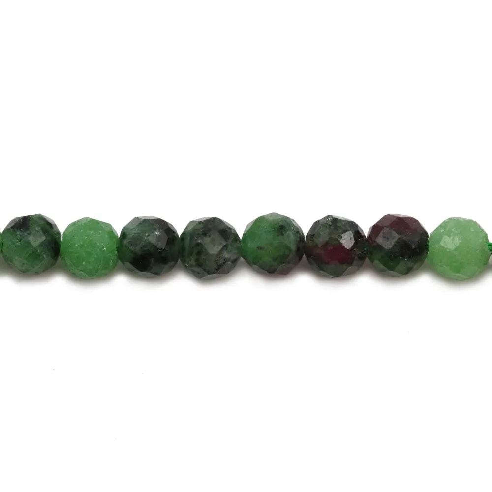 Ruby Zoisite Rond Facette 4mm x 10 st