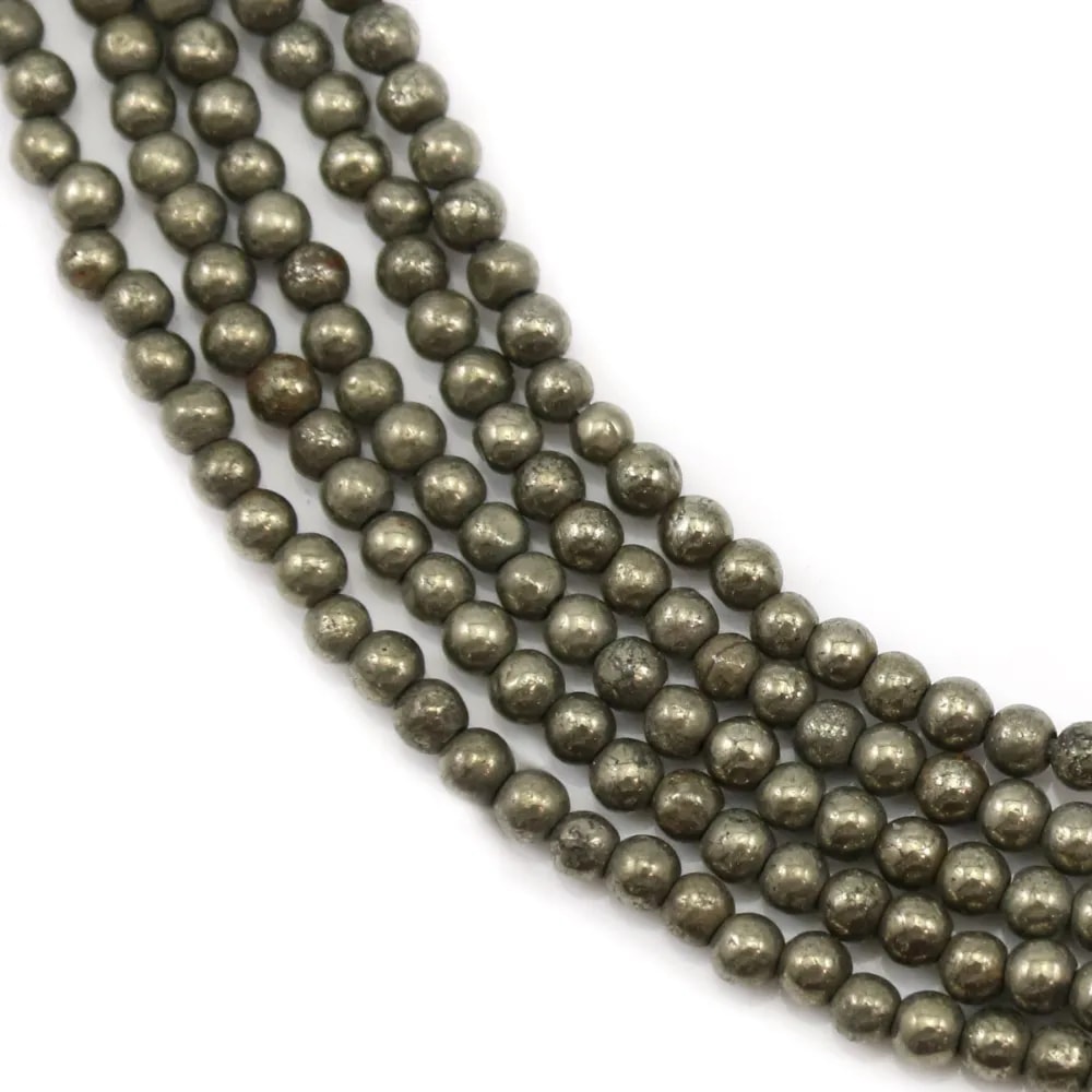 Pyrite round 2mm x 40cm