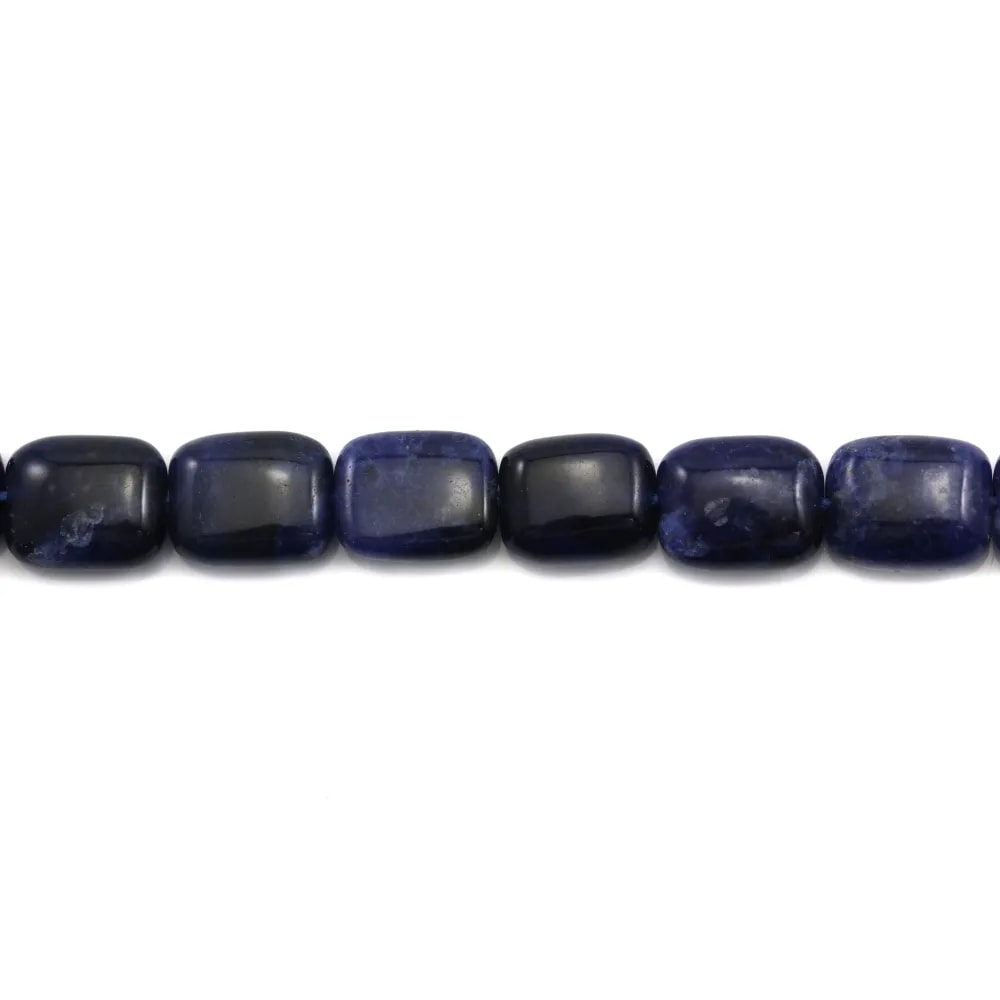 Jade teinté Bleu Goutte Plate facette 12x15mm x 1PC