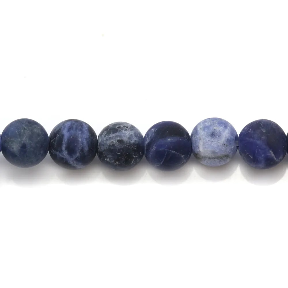 Sodalite matte ronde 6mm x 10 st