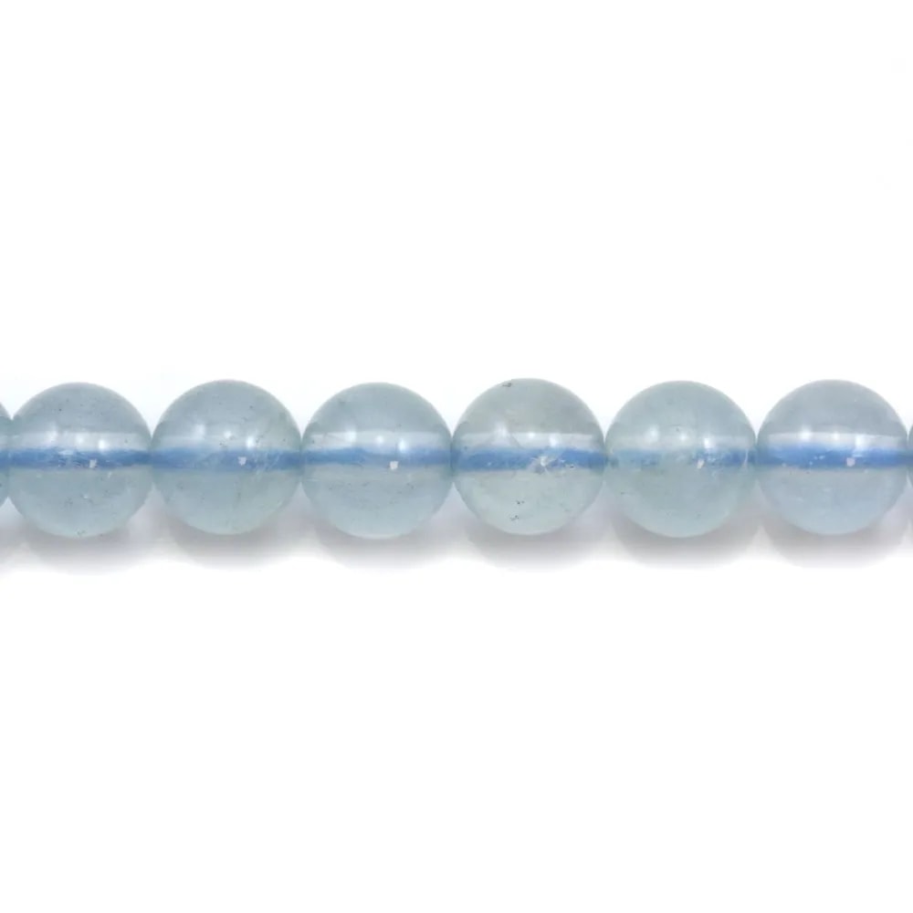 Aigue-Marine Rond 5mm x 40cm