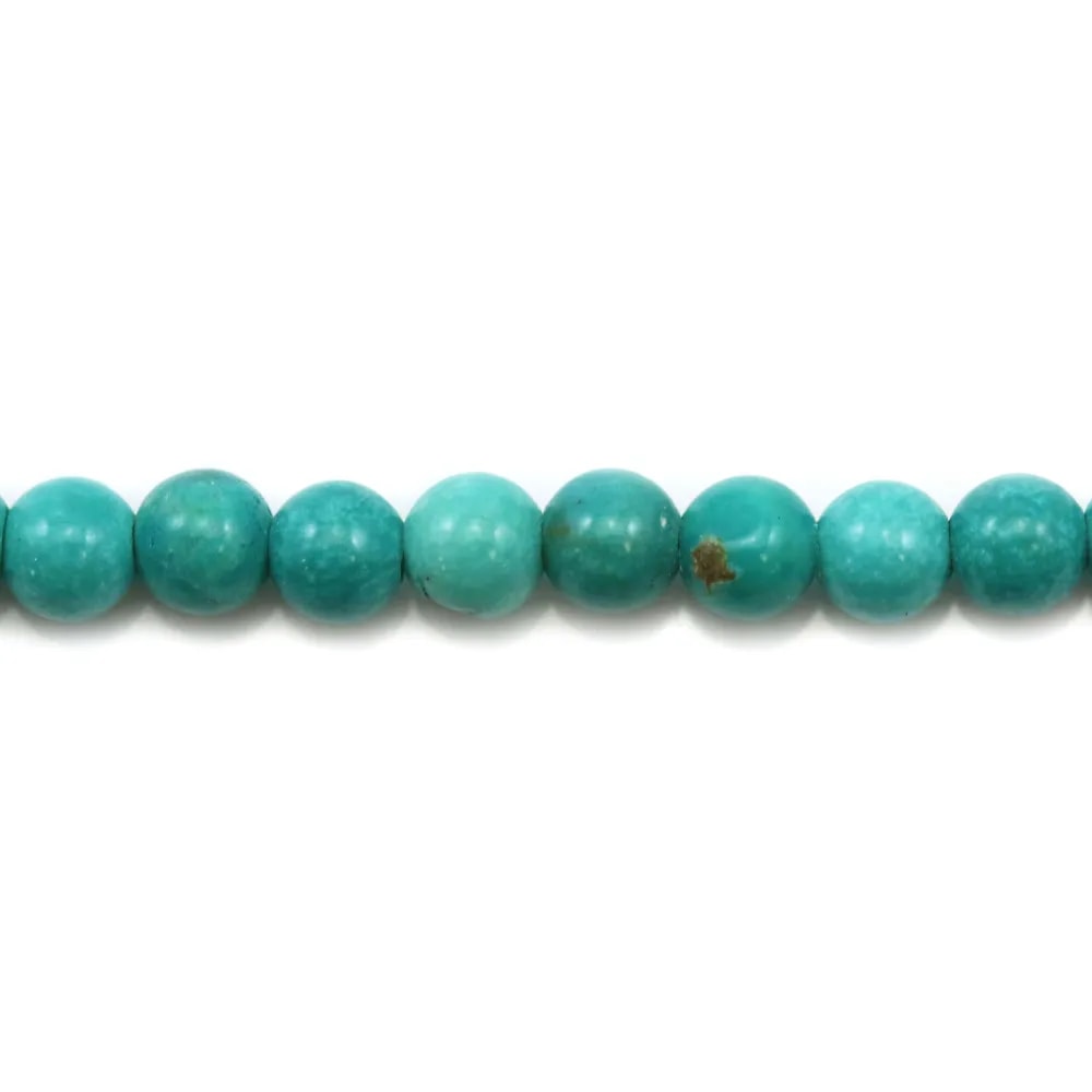 Howlite teinté turquoise ronde 4mm x 20pcs