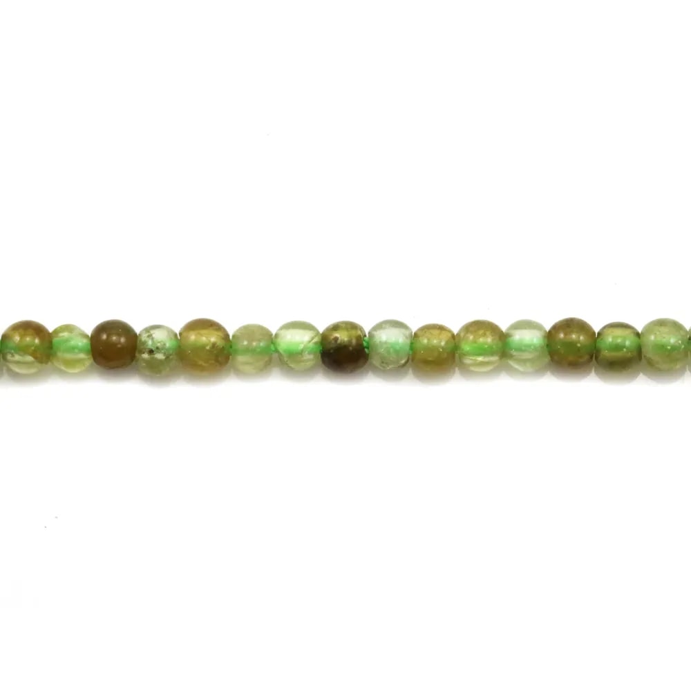 Grenat vert rond 3mm x 40cm