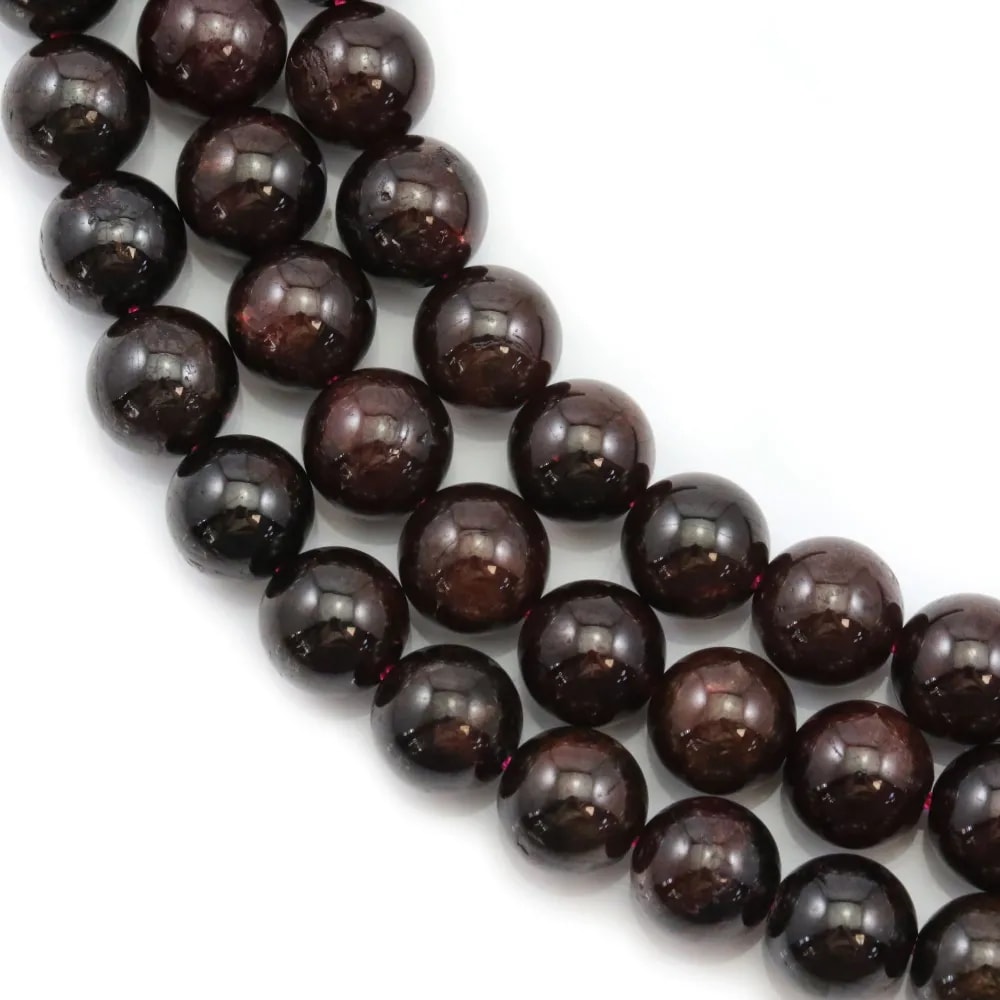 Grenat Rond 10mm A+ x 40cm