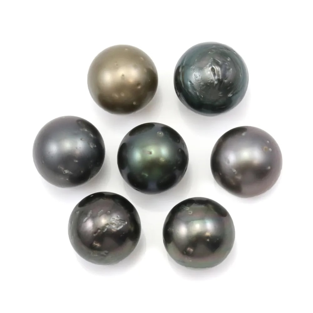 Perla cultivada de Tahití, redonda, 12-13mm, D x 1pc