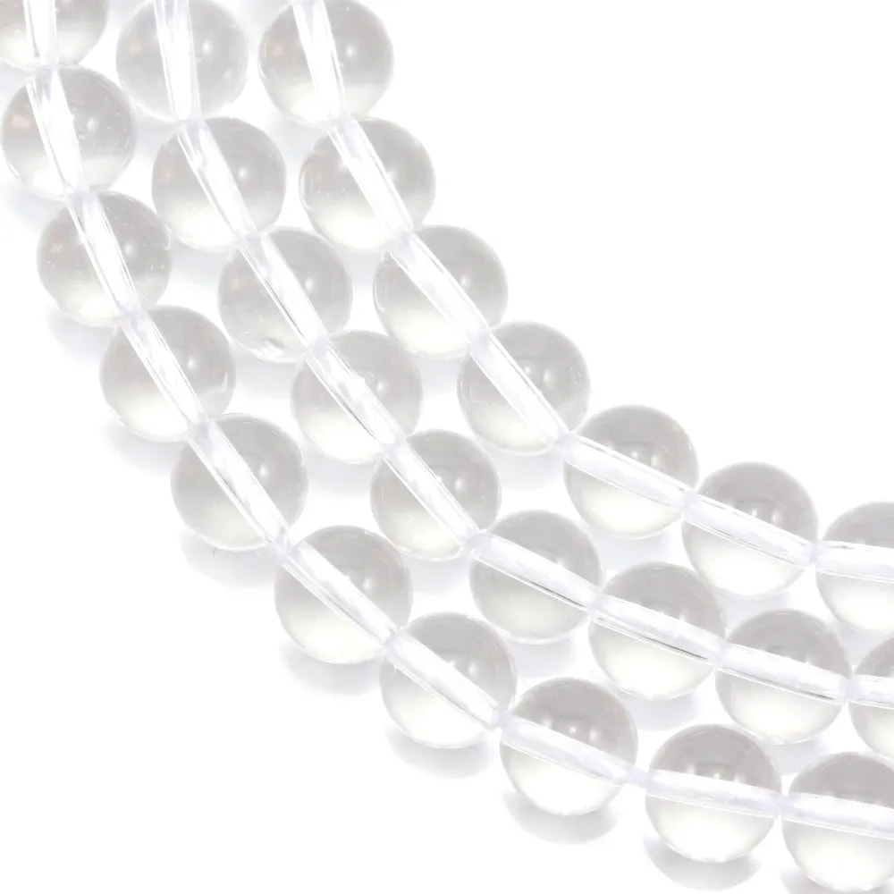 Cristal de roche Ronde 6mm x 39cm