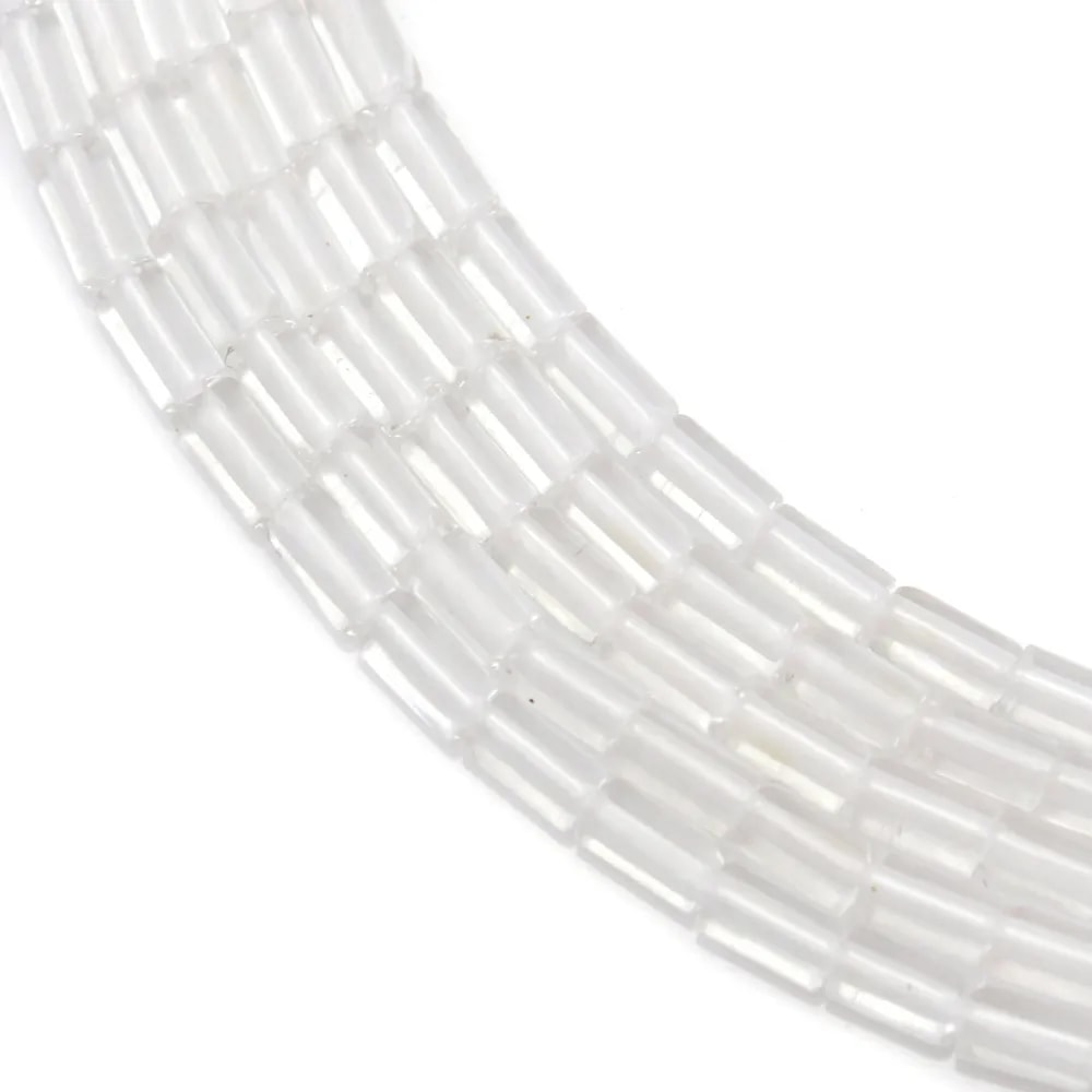 Cristal de roche tube 2x4mm x 40cm