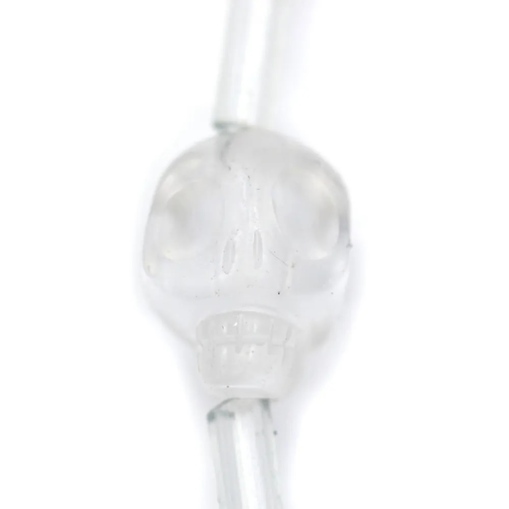 Cristal de roche tête de mort 12mm
