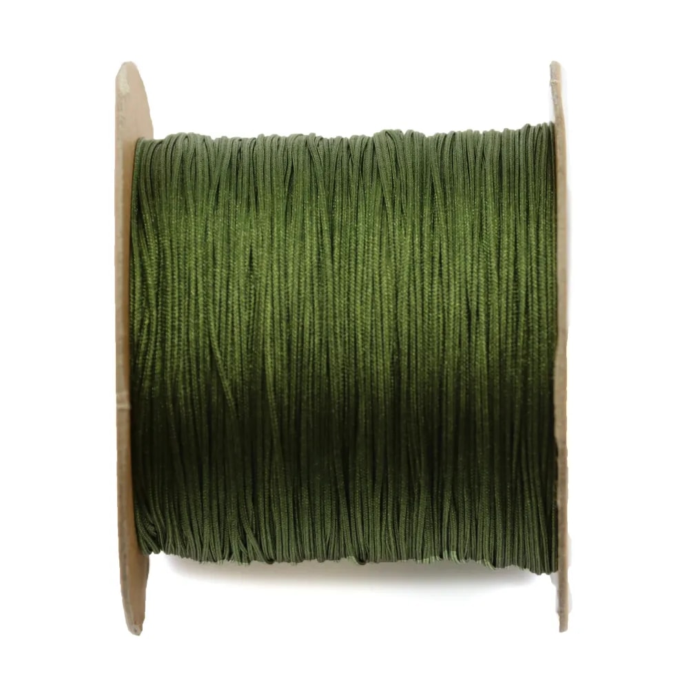 Fil polyester vert kaki foncé 0.5 mm x 180 m