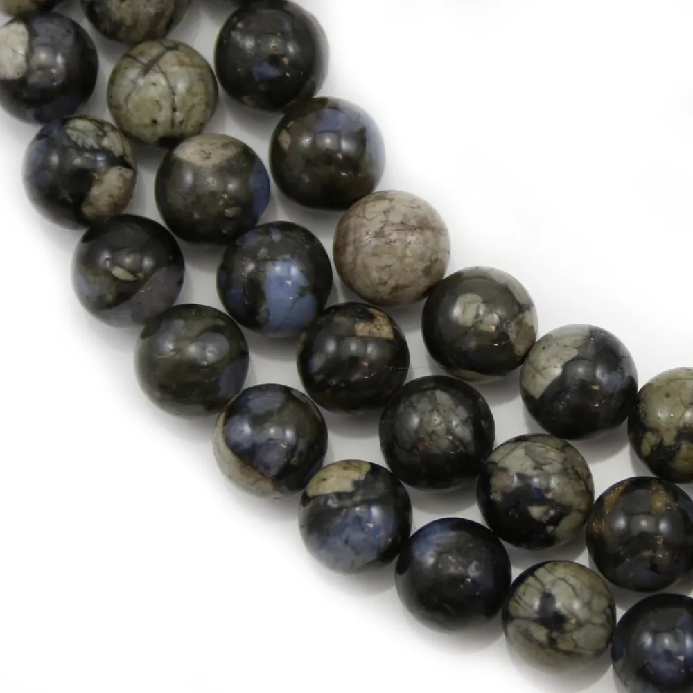 Opal grise ronde 8mm x 40cm