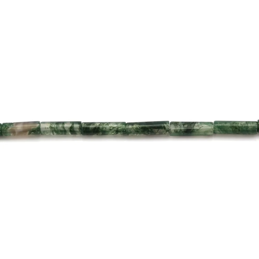 Agate mousse tube 4x13mm x 40cm