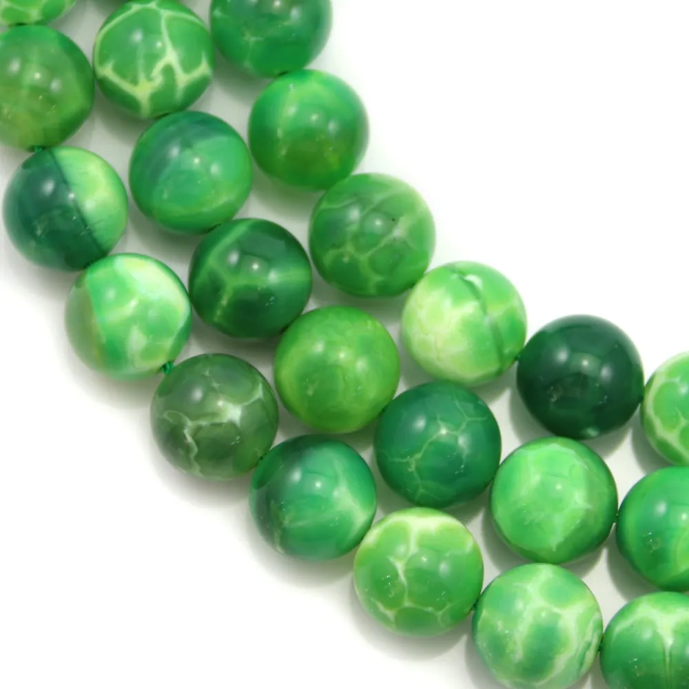 Agate paon,en forme de ronde 12mm x 40cm