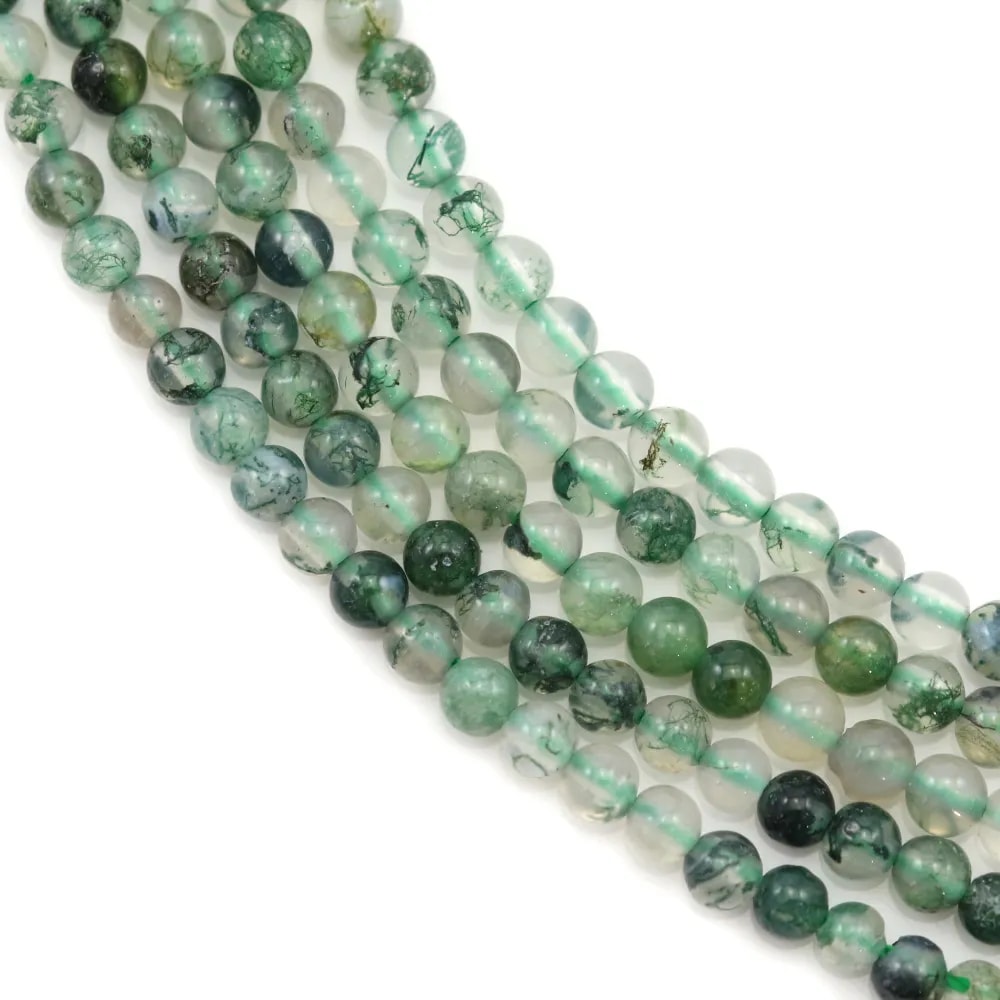 Moss agate 2mm x 40cm 