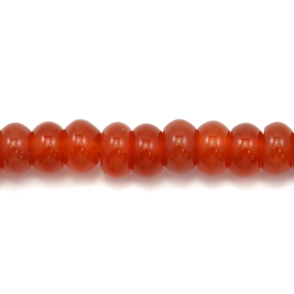 Agate rouge rondelle 3x5mm x 40cm