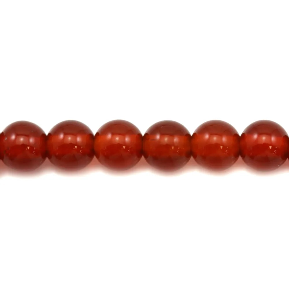Agate rouge ronde 4mm x 40cm