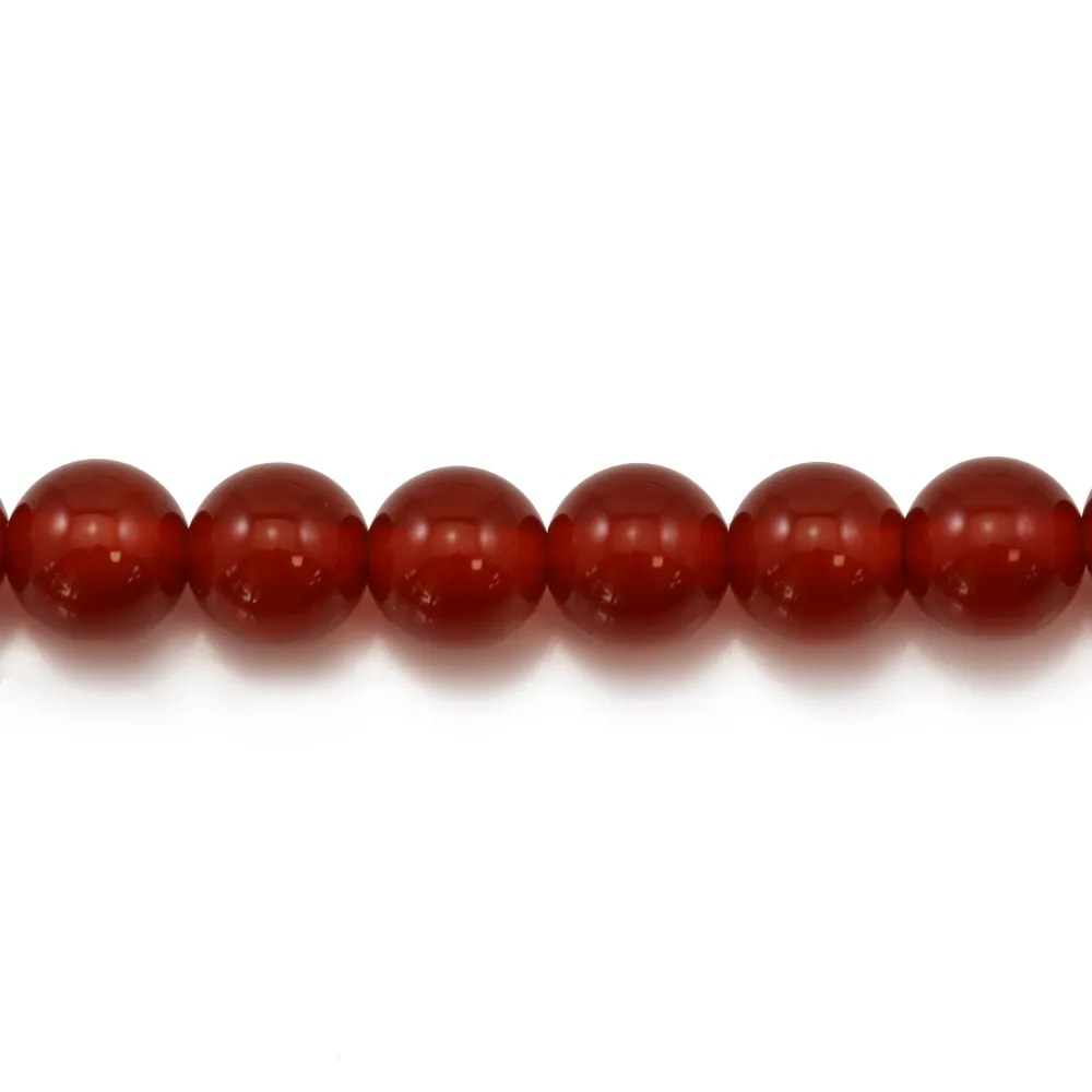 Agate rouge ronde 6mm x 20pcs