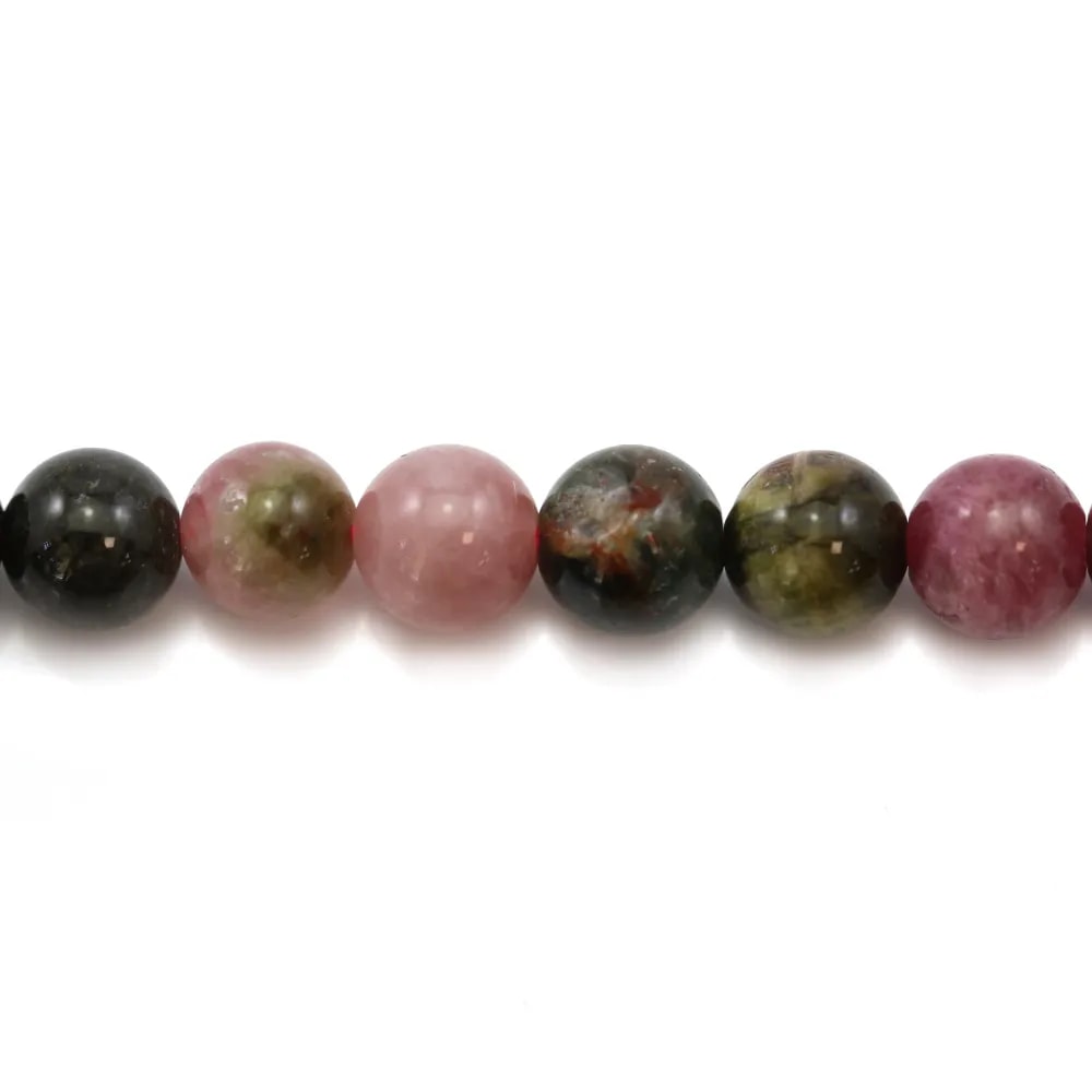 Tourmaline ronde 6-6.5mm x 4pcs