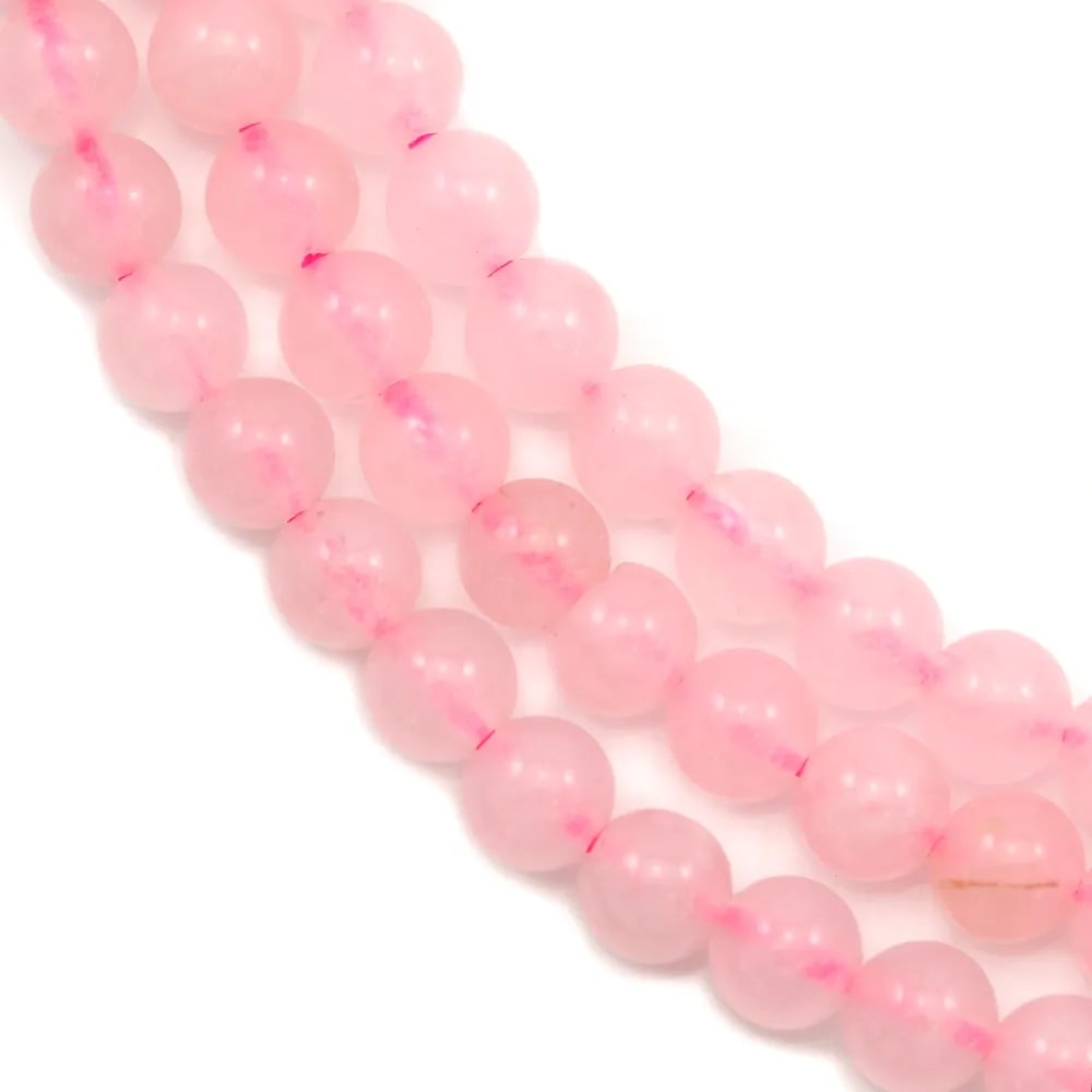 Quartz  Rose Rond 4mm x 40cm 