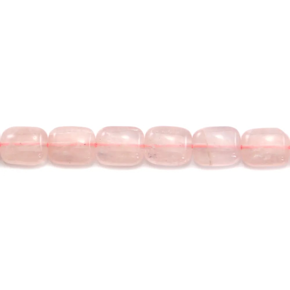 Quartz rose rectangle 8x10mm x 40cm