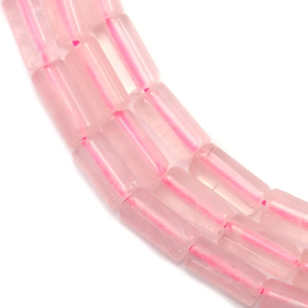 Rose Quartz Tube 3x5mm x 40cm 
