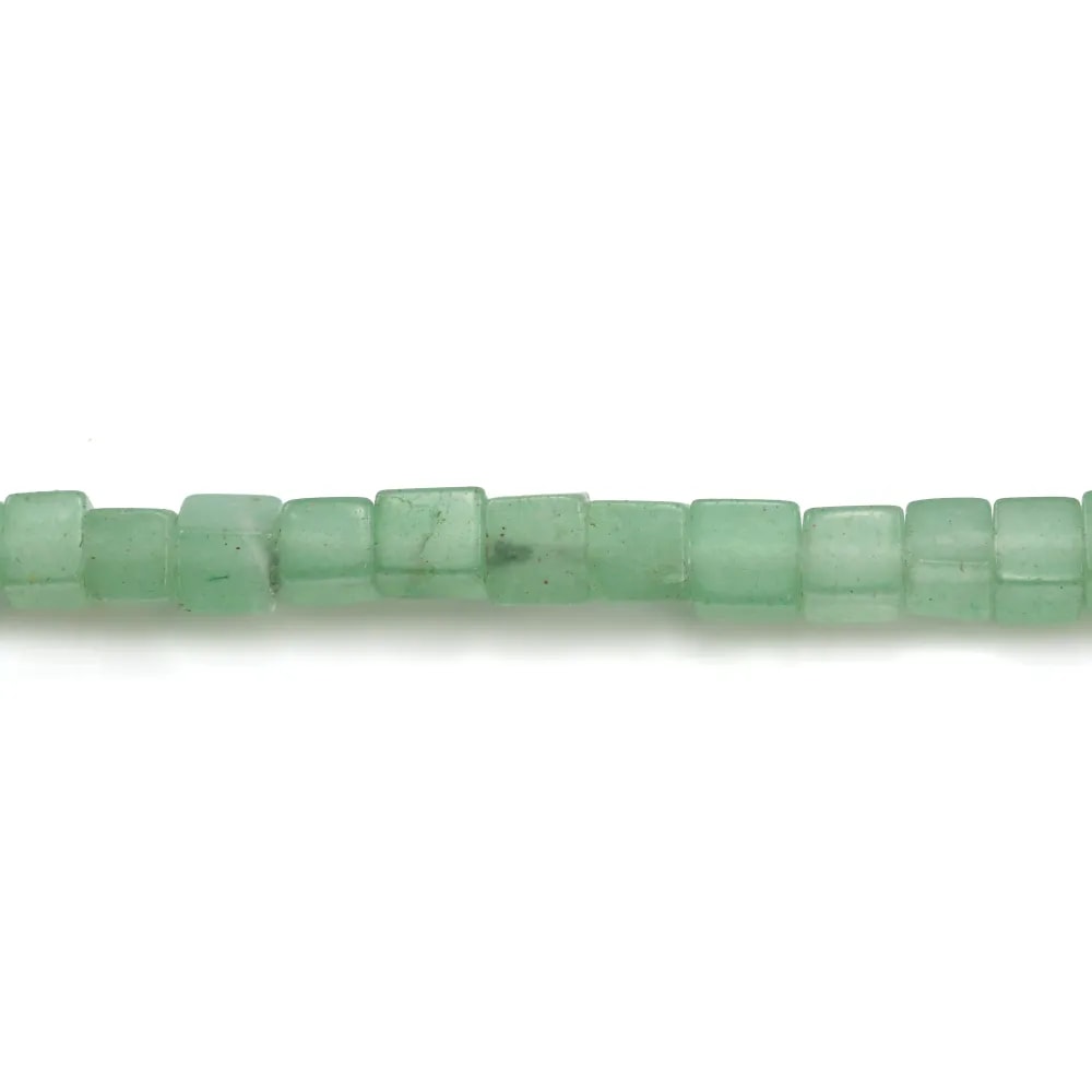 Aventurine carré 4mm x 10 pcs