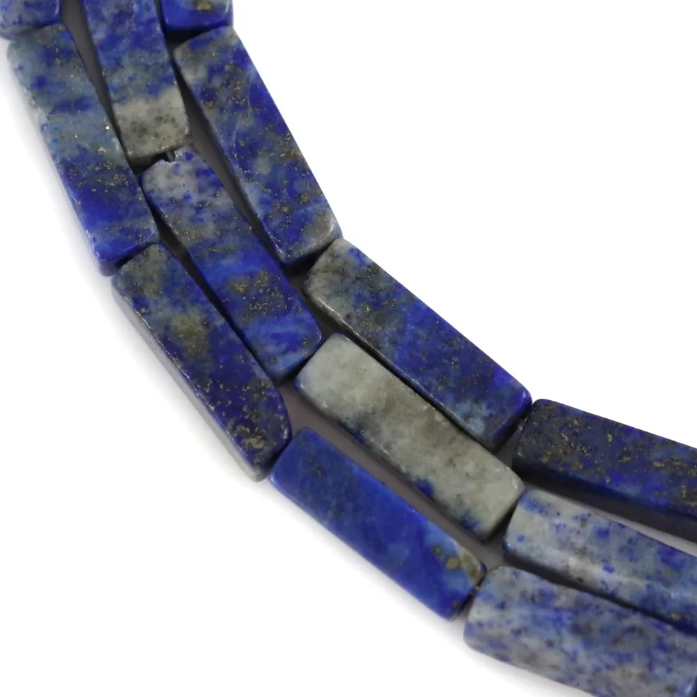 Lapis lazuli rectangle 4x13mm x 40cm