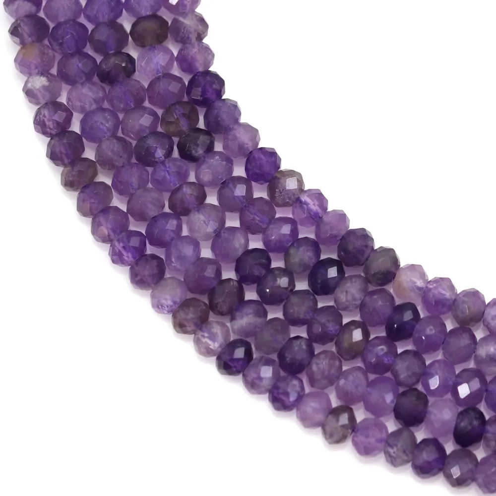 Round amethyst 2.5-3mm x 39cm