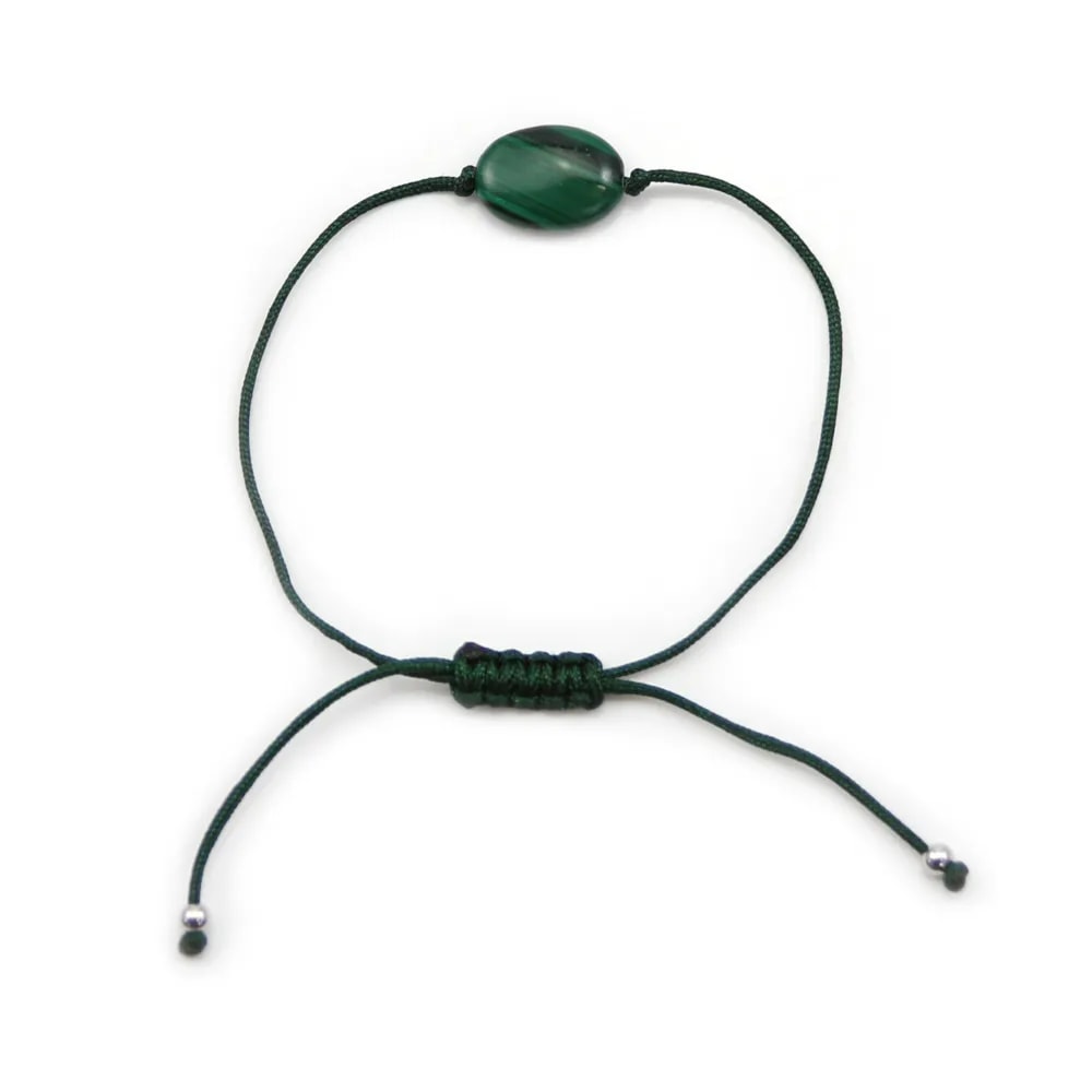 Bracelet cordon Malachite