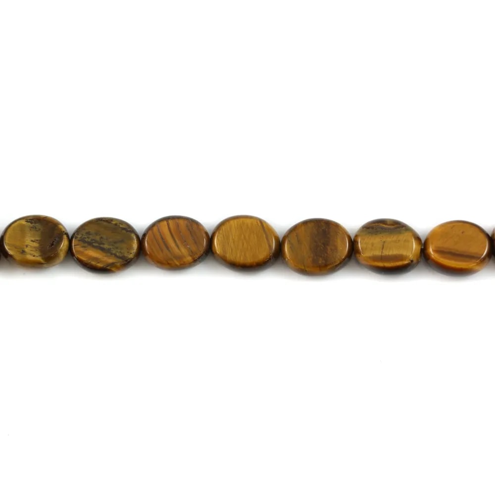 Oeil de tigre oval 8x10mm x 10pcs