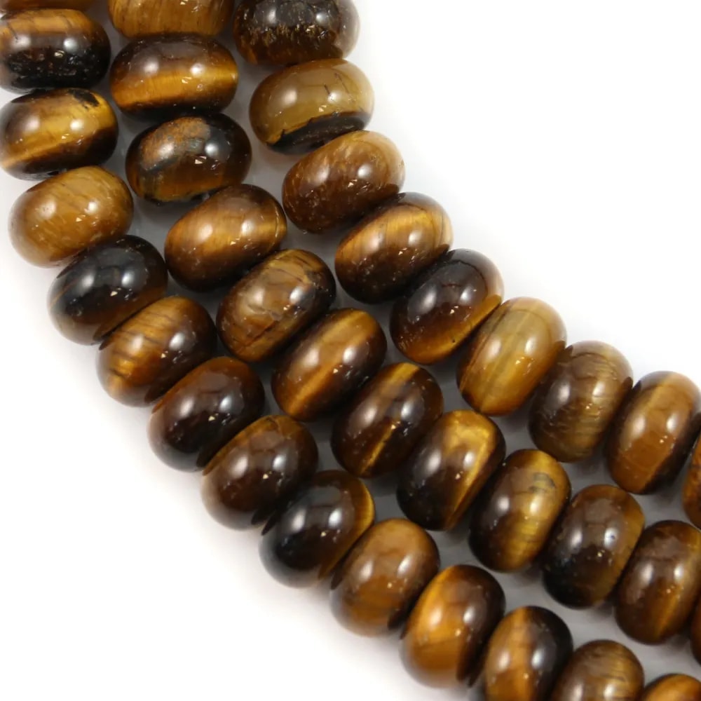 Oeil de tigre Rondelle 5 x 8mm x 38cm