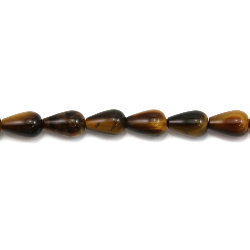 Oeil de tigre goutte 5x8mm x 40cm