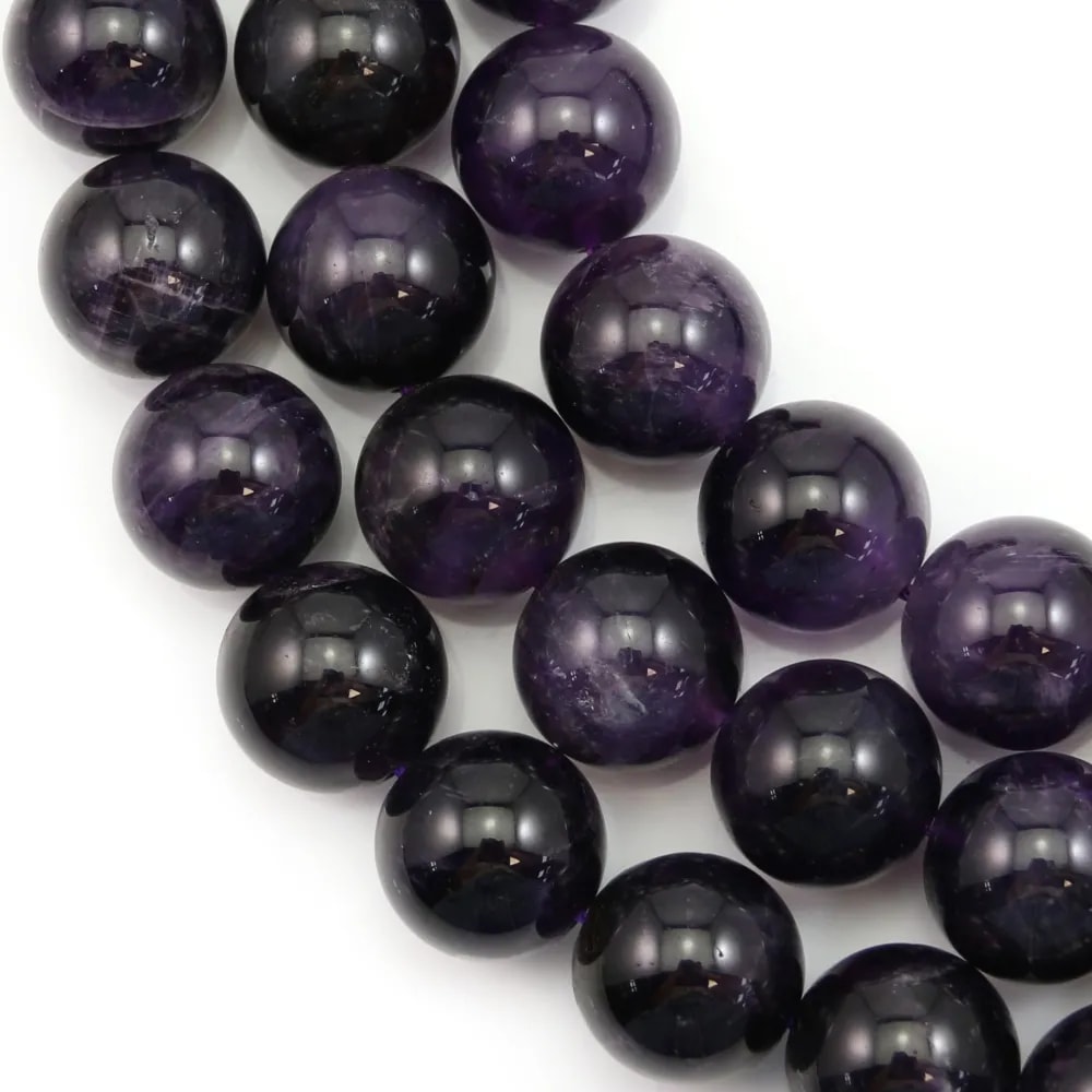 Amethyst Round 16mm A x 40cm