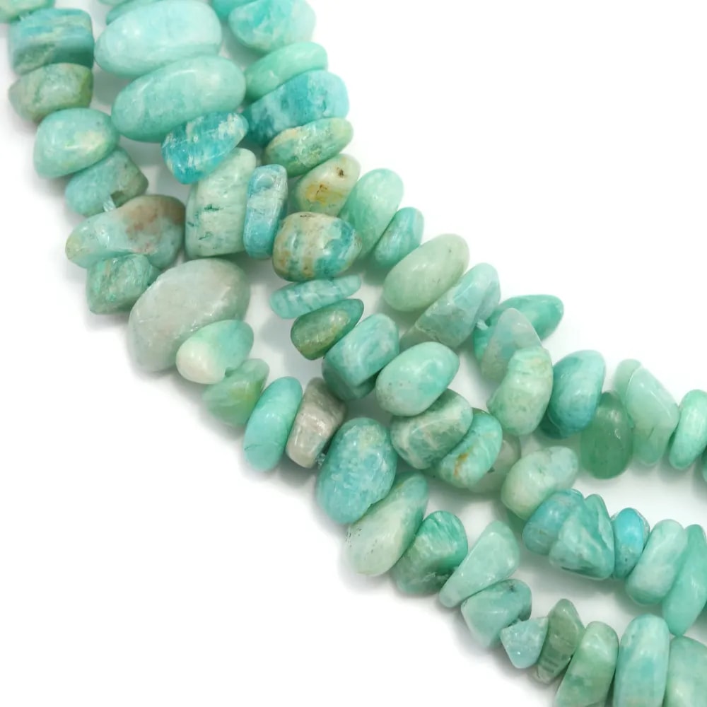 Amazonite en forme chips x 80cm