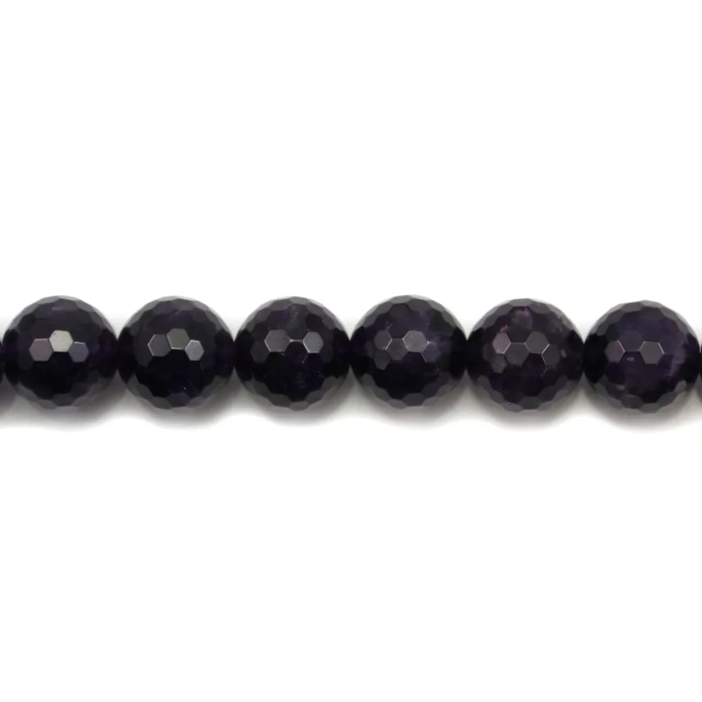 Amethyst Faceted Round 4mm x 10 pcs