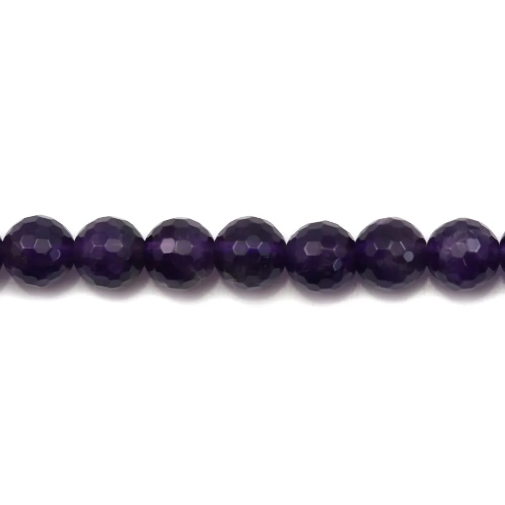 Améthyste Ronde Facette 4mm x 10pcs