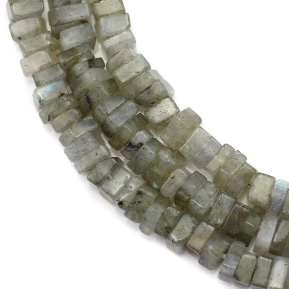 Labradorite, square roundel shape, 2.5x4.5mm x 40cm