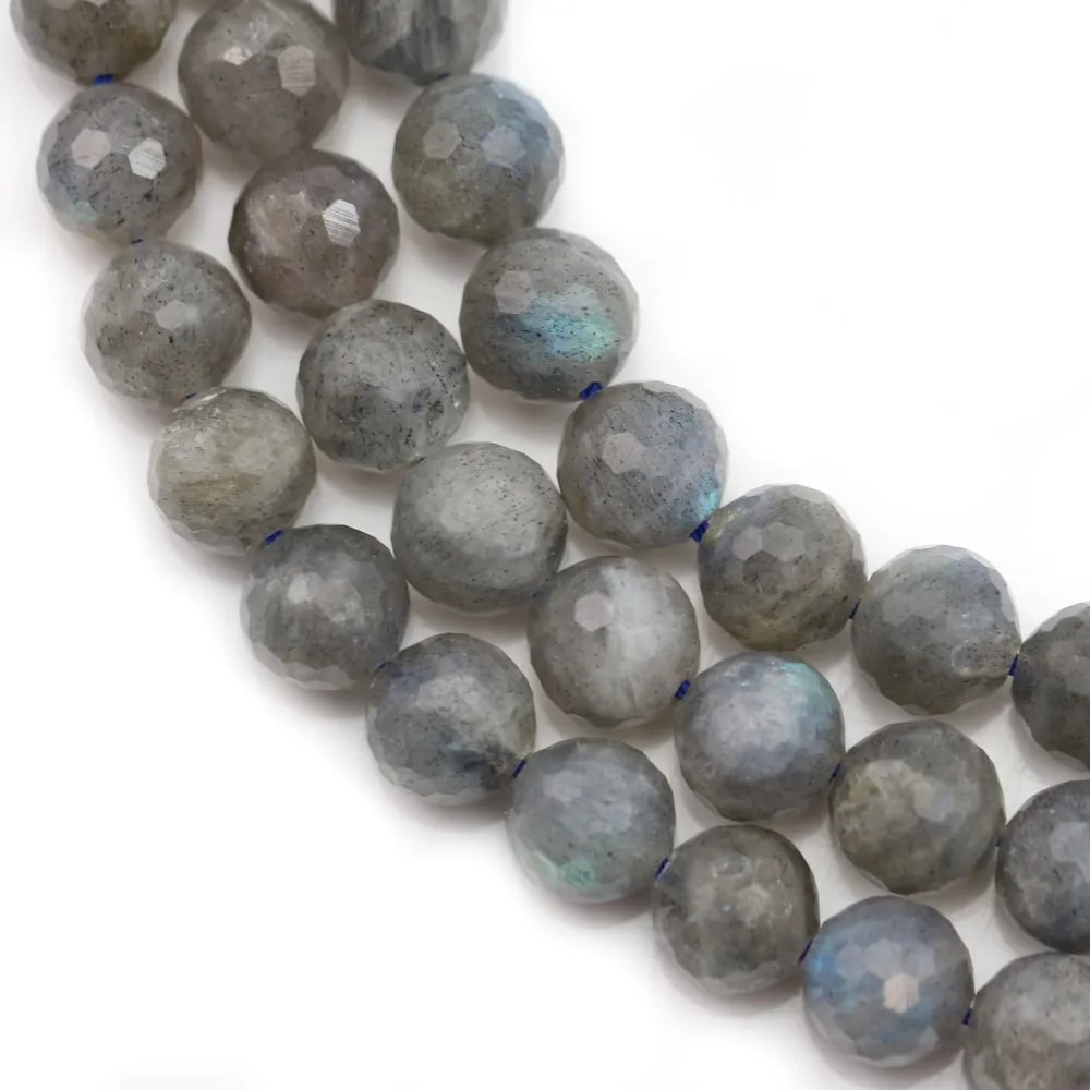 Labradorite Faceted Round 8mm x 40cm