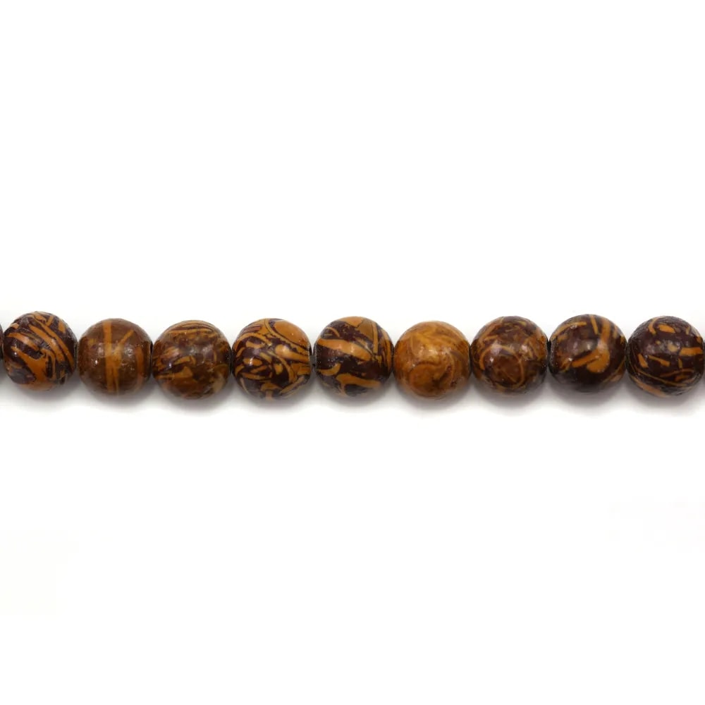 Jaspe peau d'éléphant ronde 6mm x 20pcs