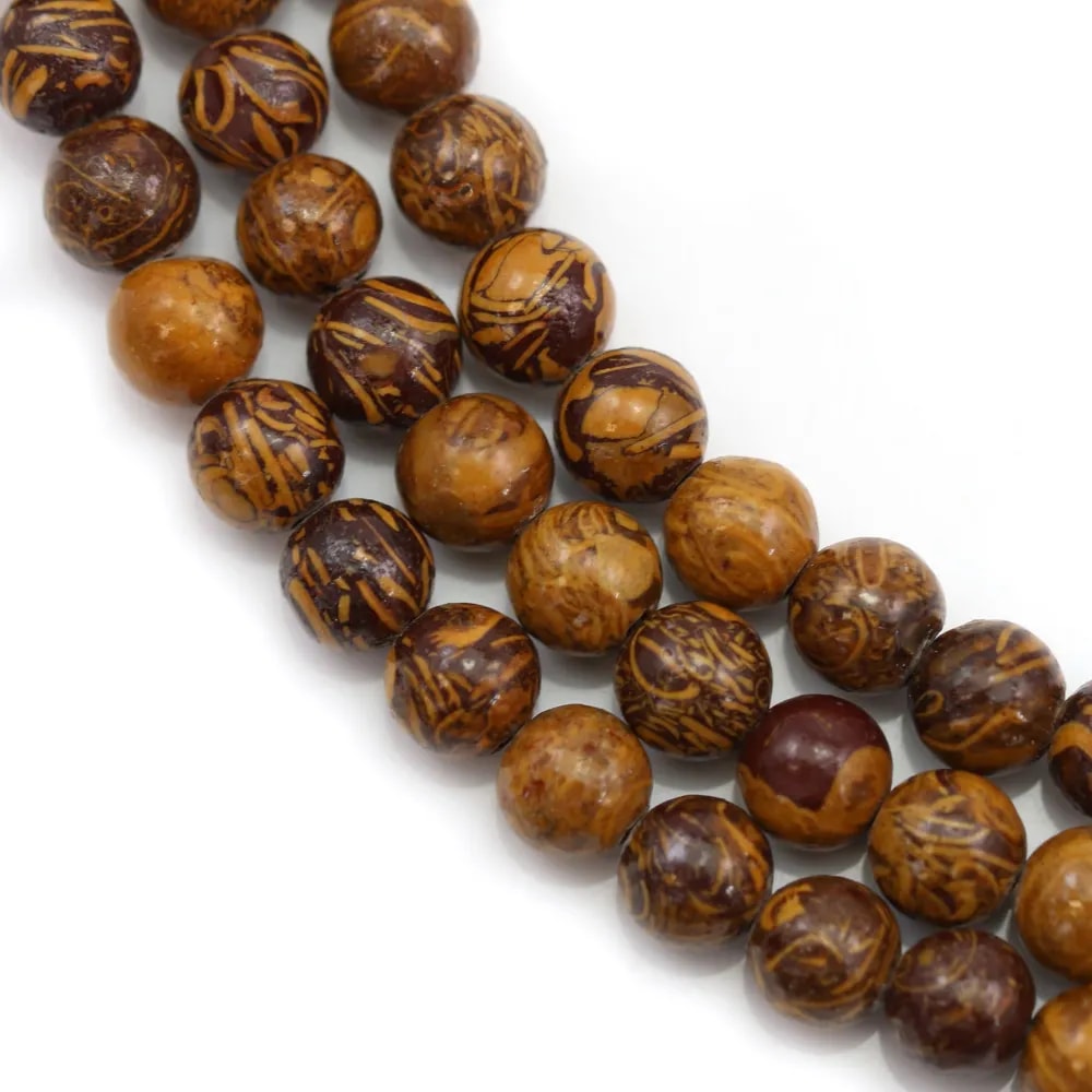Jaspe mookaite ronde 6mm x 40cm