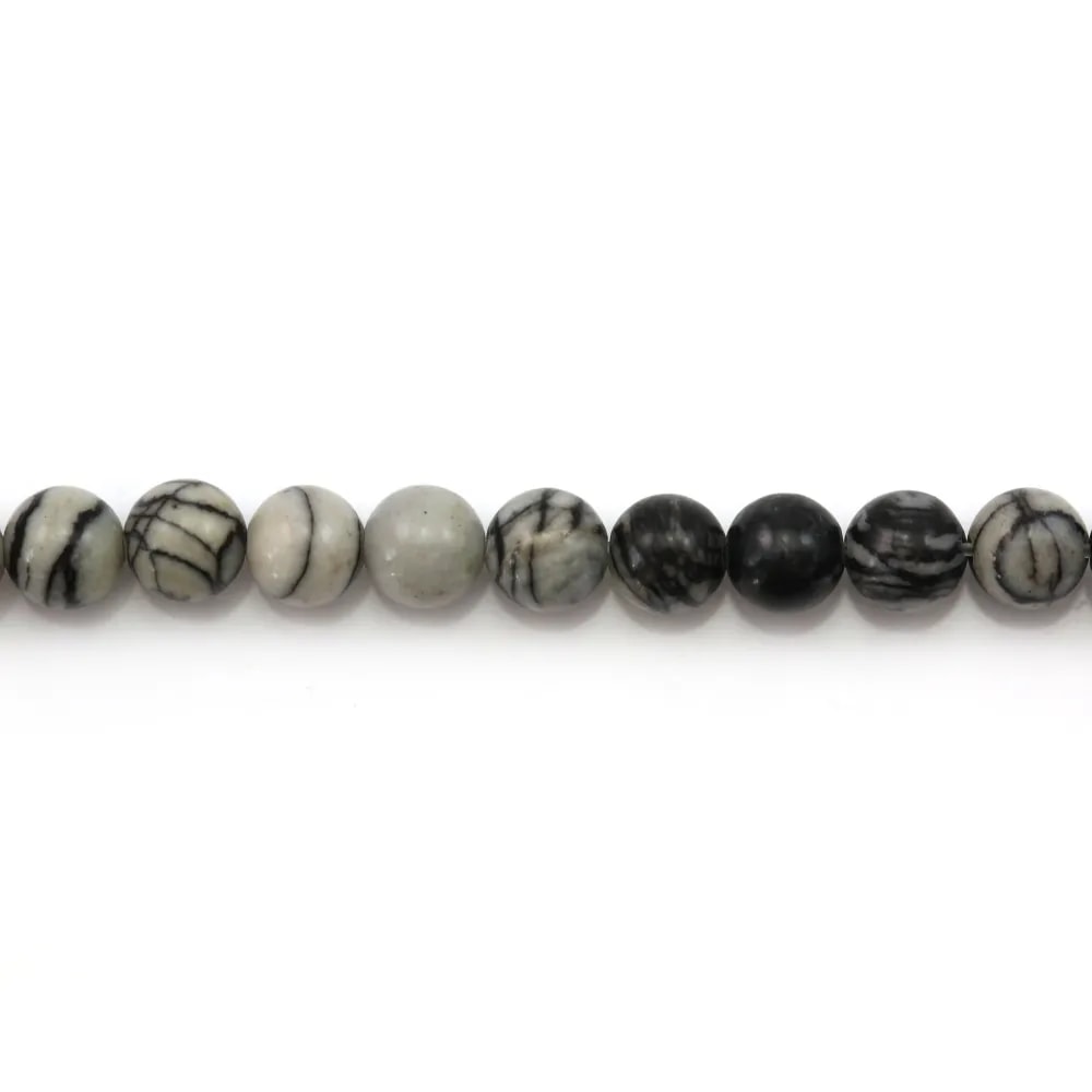 Picasso jasper mat round 6mm x 20pcs