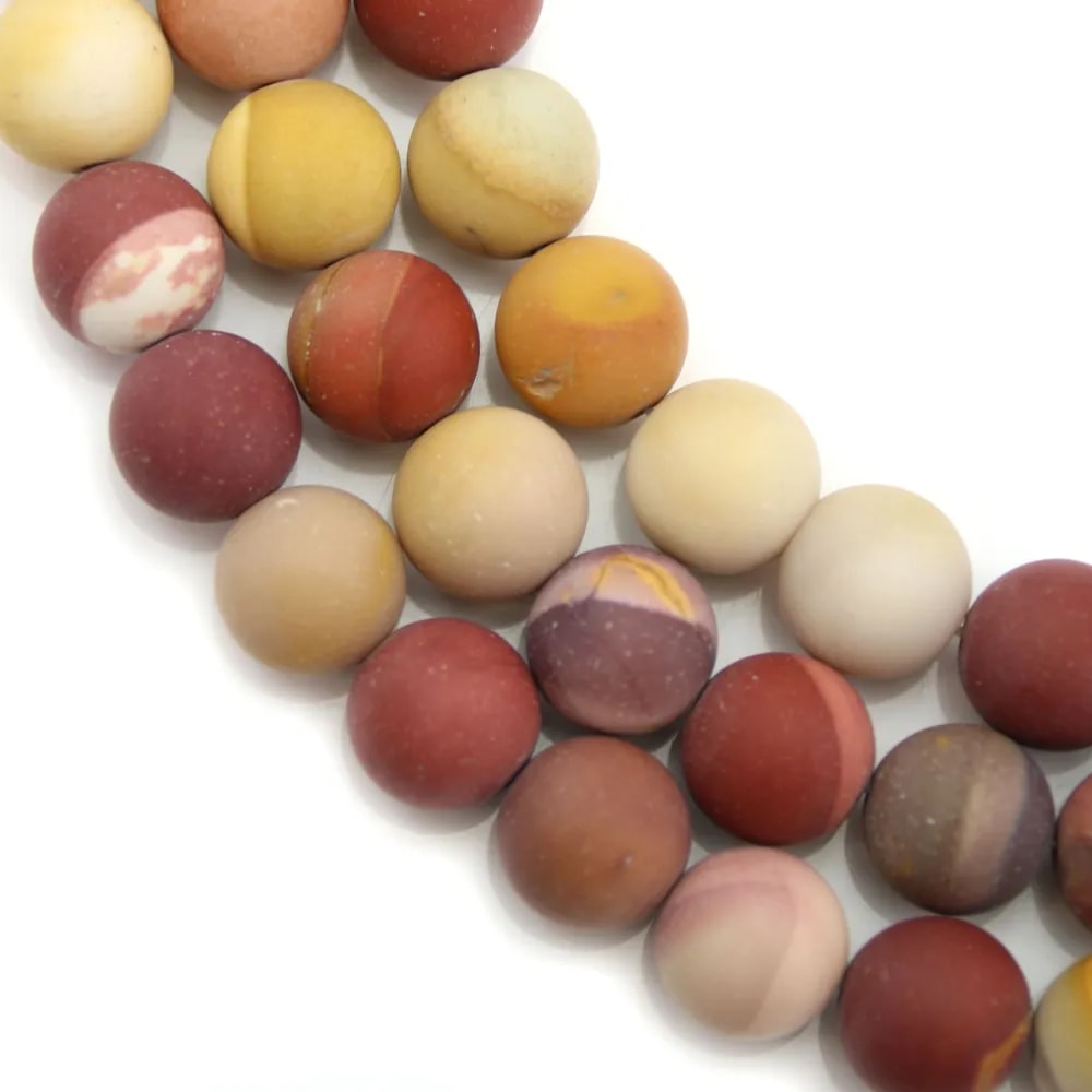 Jaspe mookaite ronde 8mm x 40cm